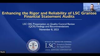 Enhancing Grantee Audits Based on Results of Desk Reviews and QCRs for FY 2022-23