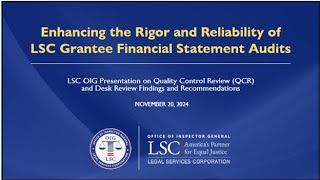 Enhancing Grantee Audits Based on Results of Desk Reviews and QCRs for FY 2022-23