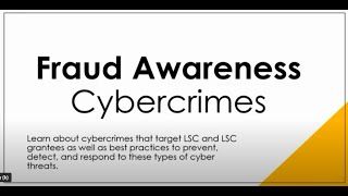 Cybercrimes Fraud Awareness Presentation